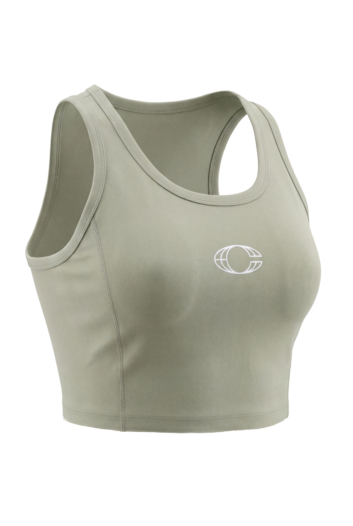 All City Logo Sports Bra (Sage Green)